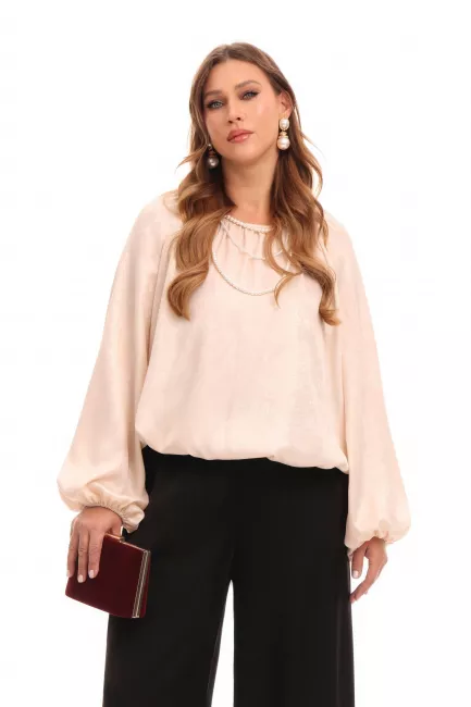 Брюки палаццо из поливискозного шелка