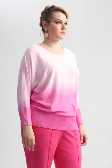 Джемпер с эффектом деграде из вискозы