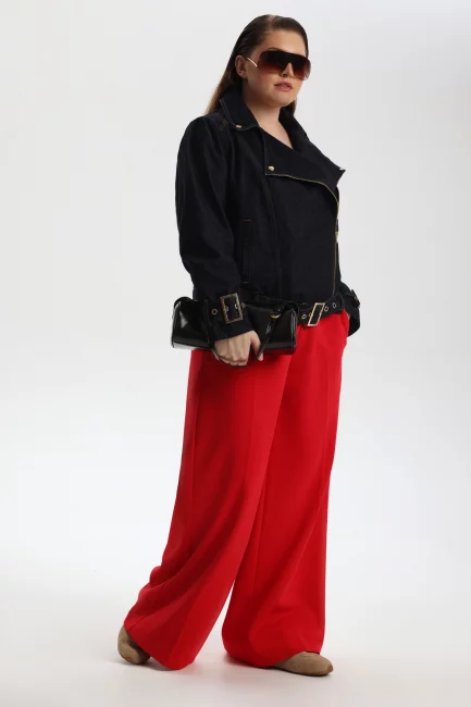 Косуха из денима на подкладке