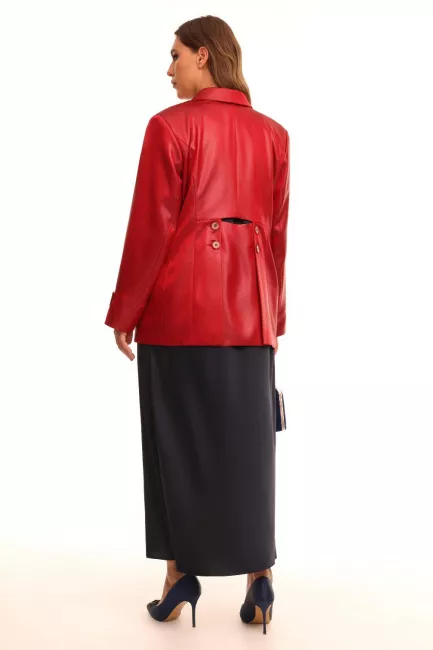 Однобортный жакет из шелковой поливискозы