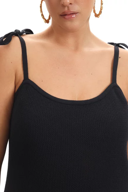 Платье майка из вязаного хлопка