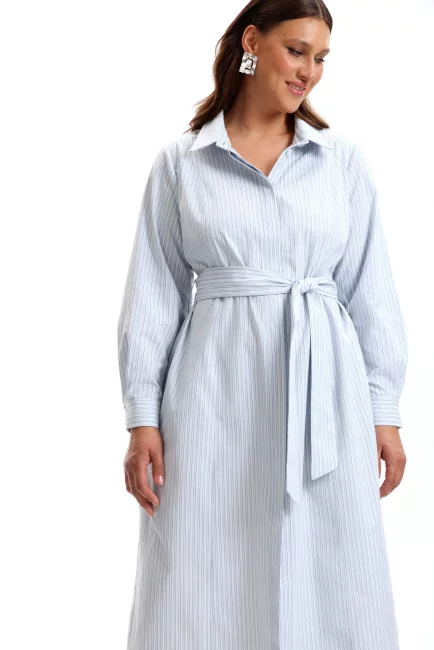 Платье рубашка с принтом райе