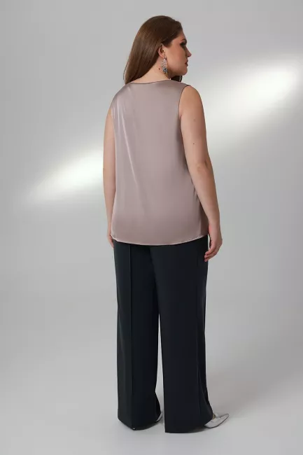 Топ двуслойный из вискозного шелка