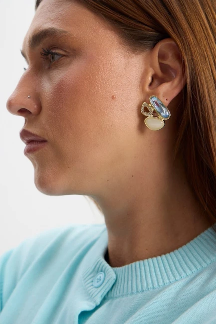 Серьги Гиацинт голубой – фото – Plus Size 50–64 – Моно-Стиль