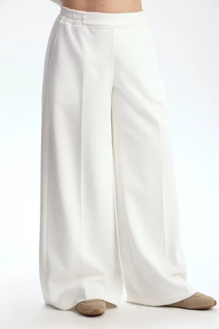 Брюки палаццо из трикотажа