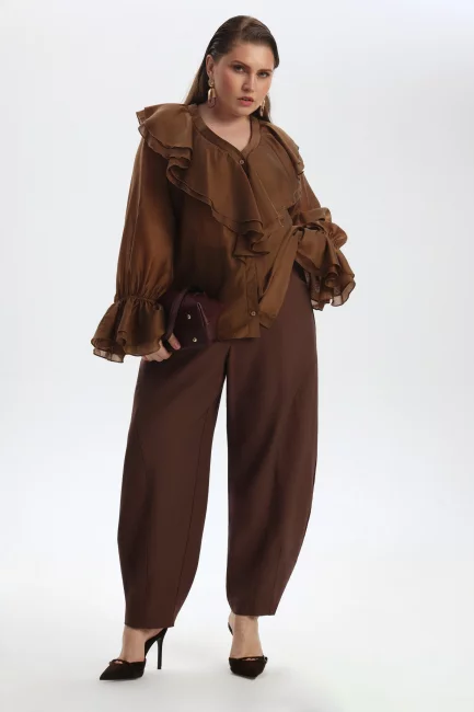 Брюки баллоны из лиоцелла