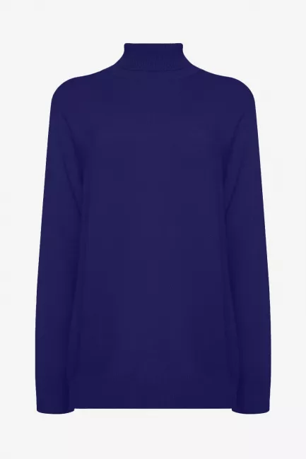 Водолазка из смесового хлопка в оттенке фиолет