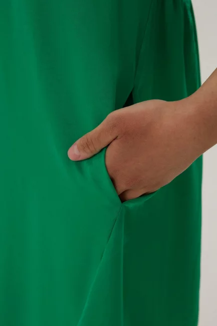 Платье трапеция из поливискозы с блеском