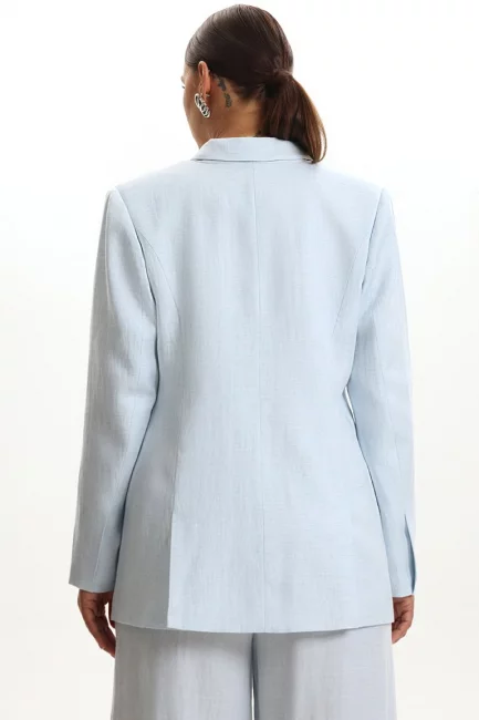 Жакет изо льна с акцентной подкладкой