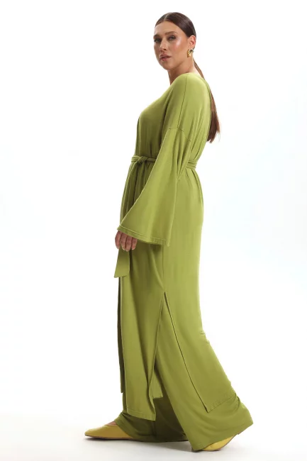 Кардиган накидка из модала с поясом