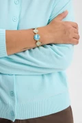 Браслет голубыми звеньями – фото – Plus Size 50–64 – Моно-Стиль