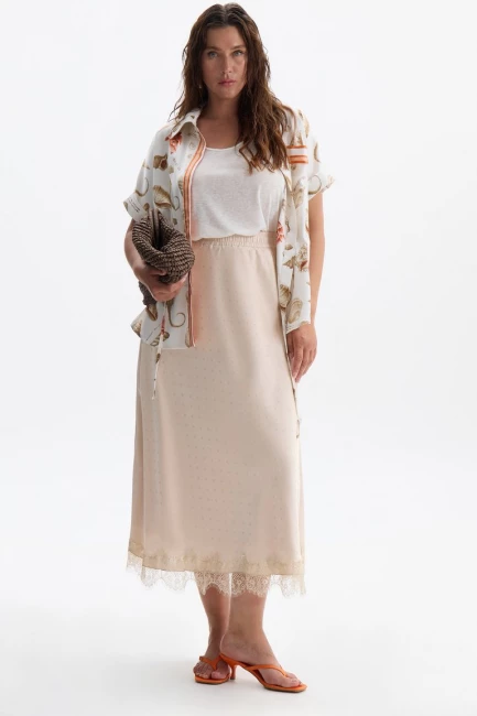 Блузка с морским принтом – фото – Plus Size 50–64 – Моно-Стиль