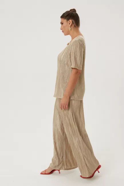 Тишот с мелкой гофрировкой