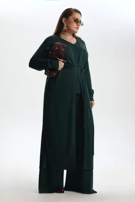 Кардиган макси из вязаной вискозы