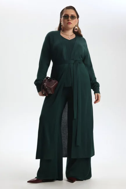 Кардиган макси из вязаной вискозы