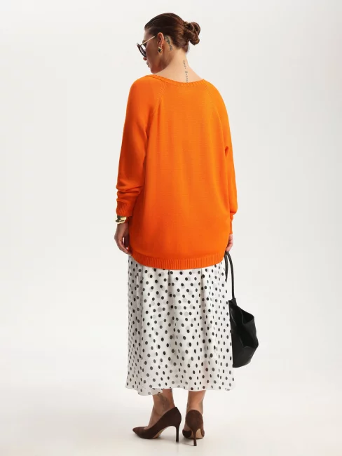 Юбка слип из шифона с принтом