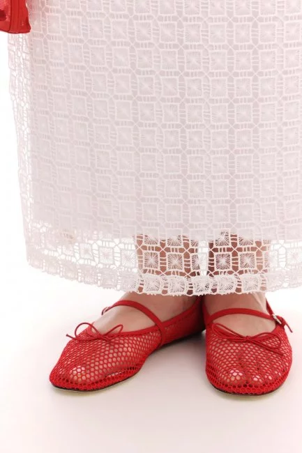 Юбка из кружевного шитья на подкладке