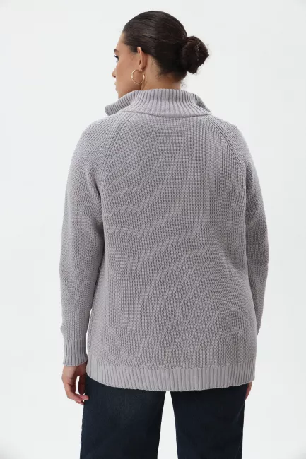 Кардиган из вязаного хлопка с молнией