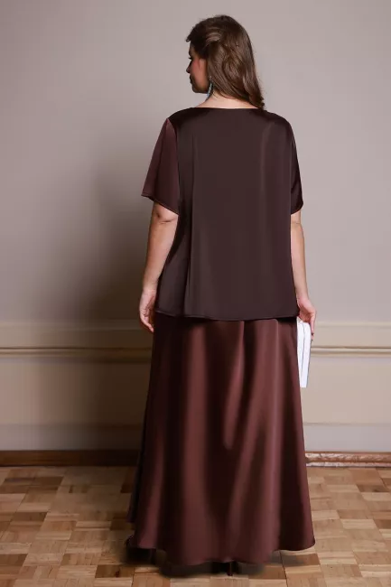 Блузка с рельефами из вискозного шелка