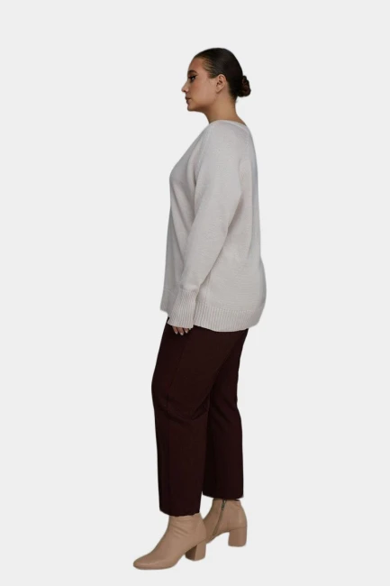 Брюки дудочки со стрелками – фото – Plus Size 50–64 – Моно-Стиль