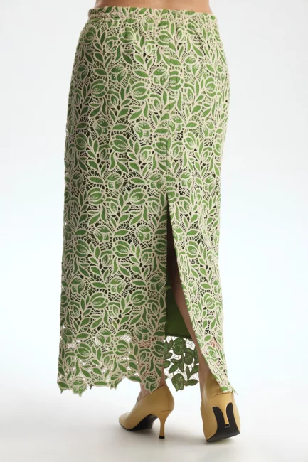 Юбка из кроше на подкладке