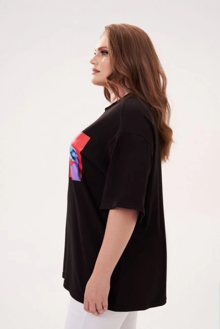 Футболка оверсайз с постером