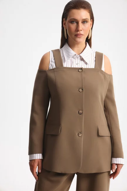 Жакет декольте с бретелями