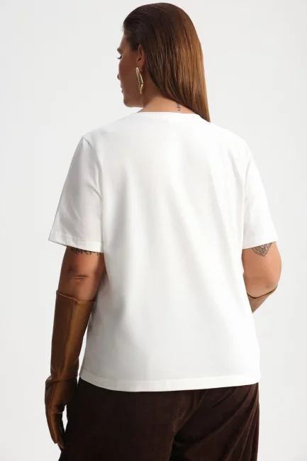 Футболка из хлопка с принтом авокадо