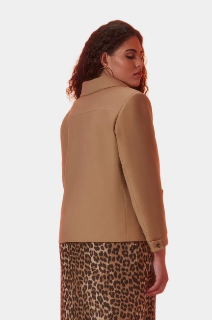 Куртка жакет на молнии из поливискозы – фото – Plus Size 50–64 – Моно-Стиль