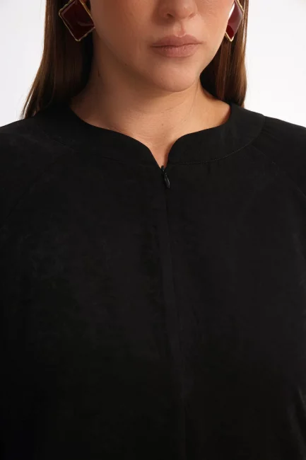 Платье кимоно макси с разрезами и напылением