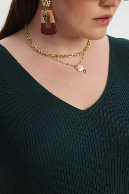 Вязаное платье майка