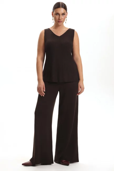 Вязаный топ лапша