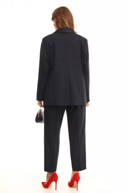 Укороченные брюки с лампасами