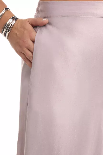 Брюки пеплум из поливискозы с блеском