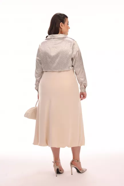 Блузка с принтом из поливискозы