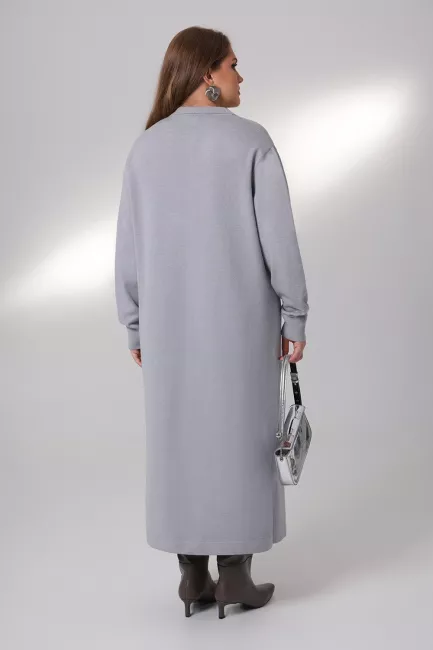 Платье поло из вязаного трикотажа