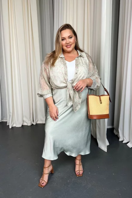 Юбка Карла оливковый