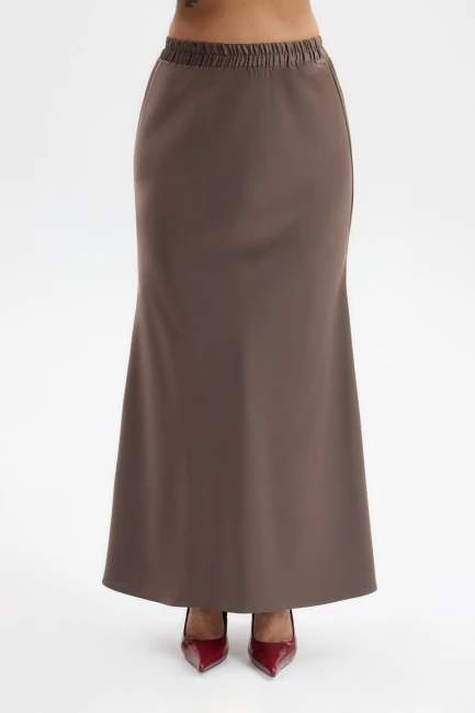 Юбка годе из шелка с баской – фото – Plus Size 50–64 – Моно-Стиль