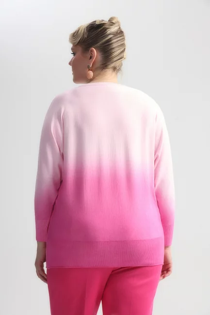 Джемпер с эффектом деграде из вискозы