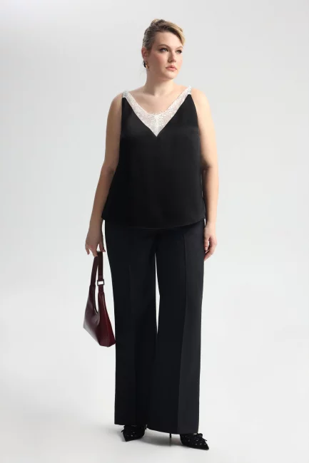 Черные брюки буткат на рост 174