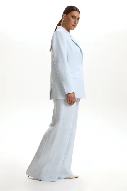 Жакет изо льна с акцентной подкладкой