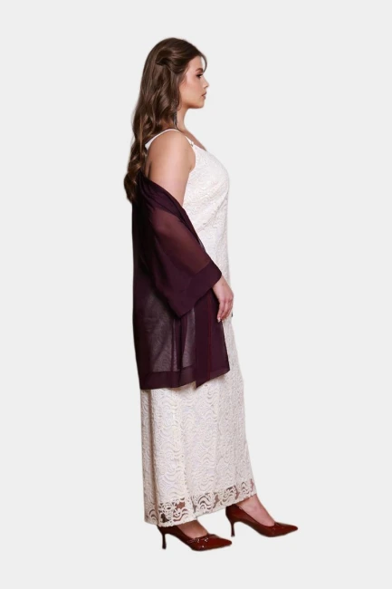 Блуза кимоно из шифона на запа́хе – фото – Plus Size 50–64 – Моно-Стиль