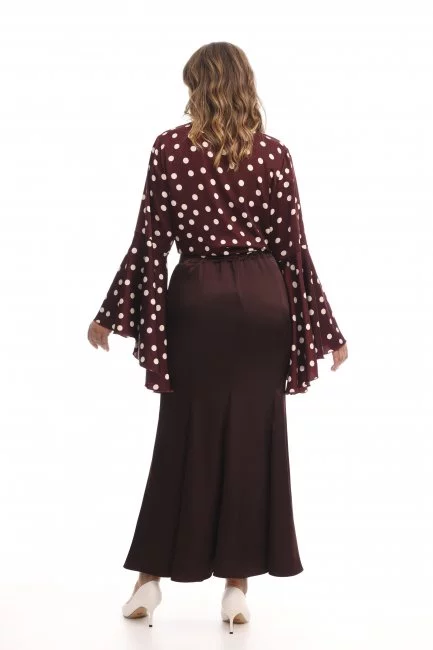 Блузка с расклешенным рукавом в стиле бохо