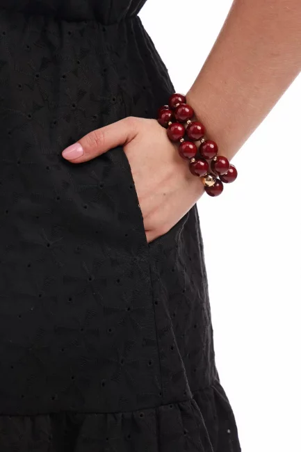 Платье из шитья с бантом и ярусной юбкой – фото – Plus Size 50–64 – Моно-Стиль