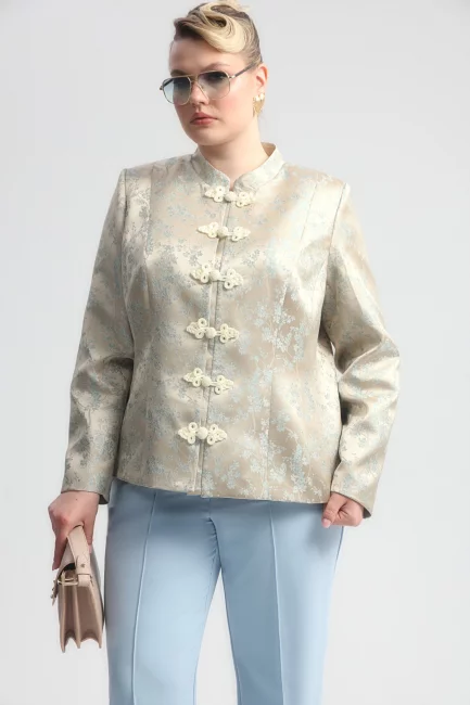 Жакет в азиатском стиле с застежкой панькоу