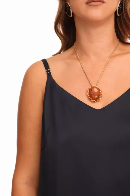 Бельевой топ на тонких лямках из поливискозы