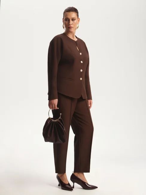 Брюки сигареты укороченной длины