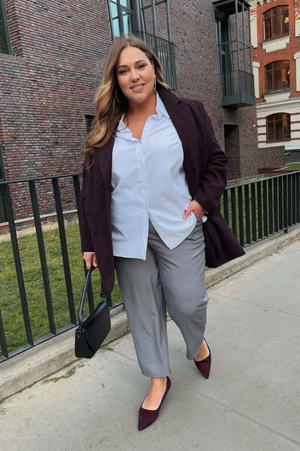 Брюки Чил серый полоска