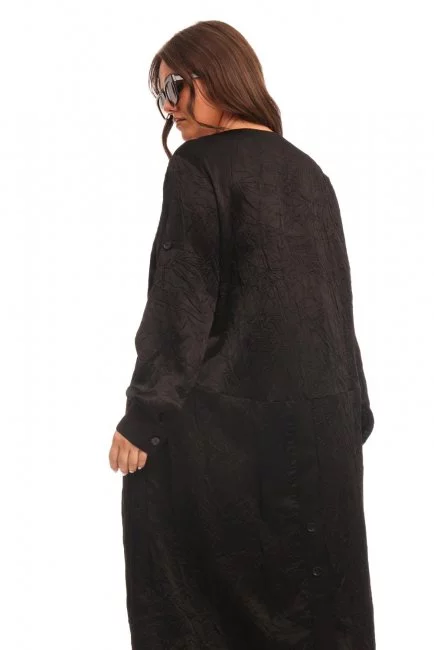 Платье из жатой смесовой вискозы с шелковым эффектом