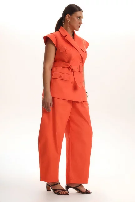 Жилет из хлопка в стиле сафари